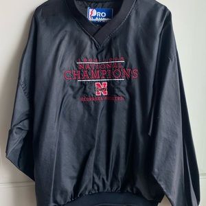 retro nebraska husker’s championship windbreaker (crewneck)